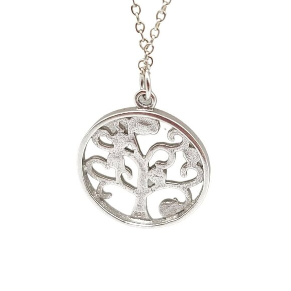 Onecklace Sterling Silver .925 Family Tree Multi-Color Real Birthstones Necklace - Picture 3 of 5